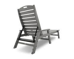 Itï¿½s provides just as much relaxation on your deck or patio. Polywood Nautical Chaise With Arms Ncc2280 Polywood Official Store