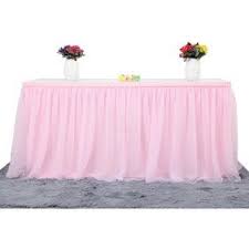 Romantic Tutu Fluffy Table Skirt Tulle Tableware Tablecloth Skirting For Baby Shower Christmas Party Wedding Cake Table Girl Princess Decoration Walmart Com Tulle Table Skirt Tulle Table Pink Tulle Table Skirt