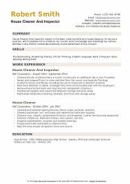 How to write a cv. House Cleaner Resume Samples Qwikresume