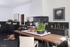 black kitchen cabinets with soapstone