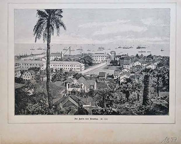 View of Harbour From Mazgaon Bombay, 1897 Print - Past-India
