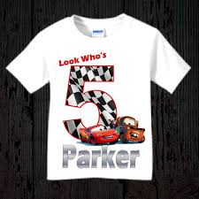 4.5 out of 5 stars 77. Cars Birthday T Shirt Lightning Mcqueen And Mater Shirt Personalized Birthday Shirts Cars Birthday Disney Cars Birthday