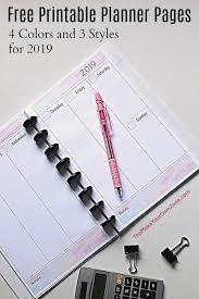 Choose from different products for your selected size. 2019 Free Printable Planner Pages The Make Your Own Zone