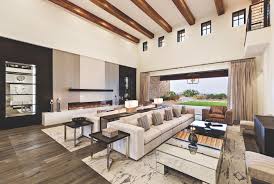 Both have beamed ceilings and views out the front.the family room has a bayed rear wall full of… Inside The Insane North Scottsdale Home Complete With A Full Basketball Court And 330 Air Jordans