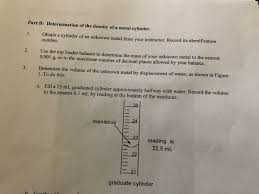 Solved The Mass Of The Metal Block Described In Question