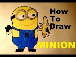 Pin By Adam Kosoczky On Facedrawer Minions Banana Painting Easy Drawings