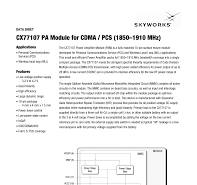CX77107 PA Module for CDMA / PCS (1850–1910 MHz)