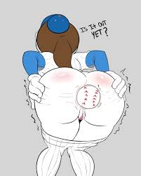 Rule 34 - Anal Anal Insertion Anus Ass Ass Focus Baseball Baseball Cap  Baseball In Ass Baseball Uniform Brown Hair Looking Back Mrs. Met New York  Mets Object Head Part Of A