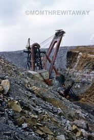 1961 Color Slide 1053 Ohio Cadiz Hanna Coal Mountaineer Huge Power Shovel 2 Cadiz Ohio Coal Mining