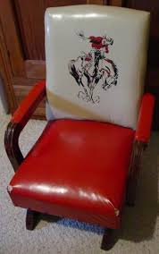 crazy cute vintage child s cowboy rocking chair vintage western decor kids rocking chair cowboy decorations