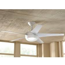 Home Decorators Collection Windward 44 In Indoor Matte White Ceiling Fan With Light Kit 51566 The Home Depot White Ceiling Fan Ceiling Fan With Light Ceiling Fan