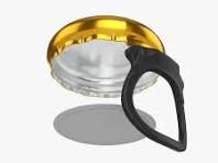 Glass Bottle Ring Pull Cap