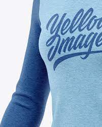 Download Women S Heather Long Sleeve T Shirt Mockup Front Half Side View In Apparel Mockups On Yellow Images Object Mockups
