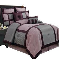 Shop over 220 top purple comforter sets and earn cash back all in one place. Beautiful Modern Color Block Bedding Purple Grey 8 Piece Comforter Set W Pillows Rt Modern Purple Bedding Purple Bedding Sets Green Bedding Set