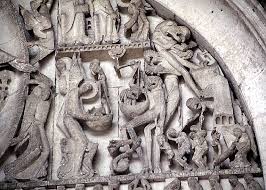 Gislebertus Last Judgment Tympanum C 1130 46 Central Portal West Facade Cathedral Of St Lazare Autun Romanesque Art Medieval Art Art And Architecture