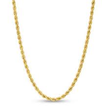 014 Gauge Rope Chain Necklace In 10k Gold 16 Banter Chain Necklace Rope Chain Necklace