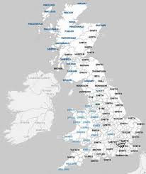 You can see the rank position, the surname and the number of places found. Britain S Most Common Surnames Ucl Department Of Geography