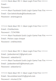 Like many other titles, players need to create an account to safeguard users can create a guest account or use a google, vk, or facebook account to save their progress. Database Link Grup Wa Alamat Email Dan Nomor Hp Bagi Bagi Akun Free Fire Ff Terbaru Gratis Buruan Ambil Sebelum Ludes