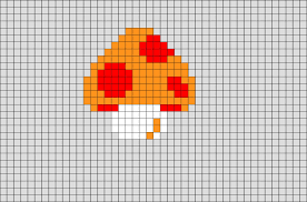 Xda simple tutorial on how to create a mario mushroom using wool blocks.this is my first video, so criticism is welcome! Mushroom Mario Pixel Art Brik