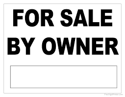 Design your own for sale by owner yard sign from customsigns.com. Printable For Sale By Owner Sign