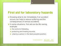Make certain safety gear is maintained. Lecture 8 Laboratory Accidents And