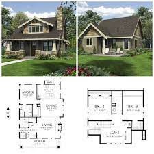 Bungalow Style House Plan 3 Beds 2 5 Baths 1777 Sq Ft Plan 48 646 Small Cottage House Plans Bungalow Style House Plans Bungalow House Plans
