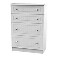 Distressed black and white tall dresser. Chest Of Drawers Furniture B Q