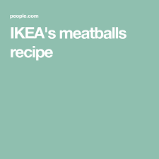 Ikea Reveals The Recipe For Their Swedish Meatballs And Yes It Comes With Illustrated Instructions Ikea Meatball Recipe Meatball Recipes Recipes