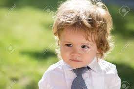 Let his curls grow outwards and downwards. Portrait Of Cute Small Baby Boy With Blonde Curly Hair And Round Stock Photo Picture And Royalty Free Image Image 43376839