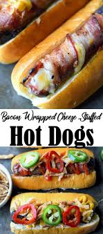 Bacon Wrapped Hot Dogs Recipe Butter Your Biscuit Recipe In 2020 Hot Dog Recipes Dog Recipes Bacon Wrapped Cheese