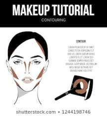 makeup face charts images stock photos vectors shutterstock