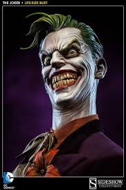 Dc Comics The Joker Life Size Bust By Sideshow Collectibles Joker Dc Comics Joker Art Comic Villains
