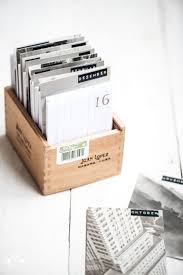 Diy Kalender In Einer Zigarrenkiste Rezepte Ordnungsideen Und Diy Relleomein De Zigarrenkiste Karteikarten Kalender Selber Machen