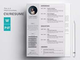 Cv Resume Concept Design Cv Resume Word Docx Download Cv Template Word Resume Words Cv Words