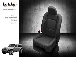 Jeep Wrangler 4 Door Sport Katzkin Leather Seat Upholstery 2021 Replaces Factory Cloth Shopsar Com