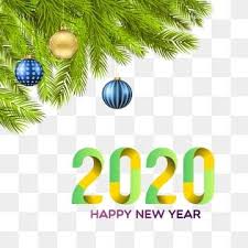 2020 Happy New Yearree And Ball Celebration Vector Illustration Png And Vector In 2020 Happy New Year Png Happy New Year Vector Illustration