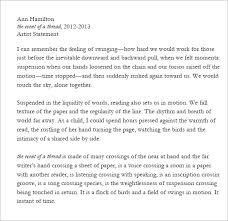 Analytical essay thesis statement examples. Free 8 Sample Artist Statement Templates In Pdf