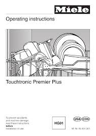 Otherwise the coffee system assumes that ground coffee is in the machine and dispenses only water next time coffee is made. Miele Dishwasher Hg01 User S Manual
