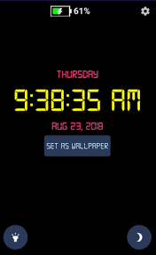 Un resplandeciente reloj digital para tu smartphone. Digital Clock Live Wallpaper For Android Apk Download