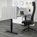 EILIF screen for desk, gray, 31x187/8" - IKEA