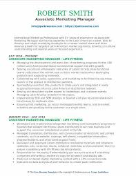 associate marketing manager resume