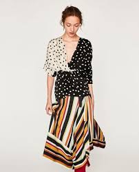 Zara Cizgili Pareo Etek Etek Moda Stilleri Stil