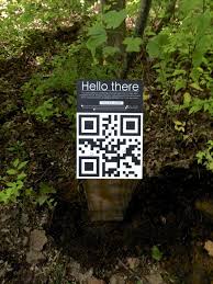 Qr Codes On The Mountain Goat Trail Interpretive Signage Park Signage Nature Trail Signs
