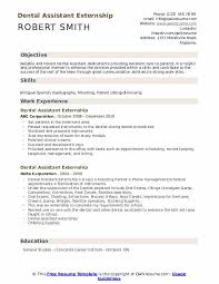 Dental Assistant Externship Resume Samples Qwikresume
