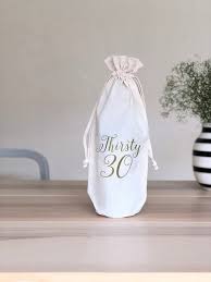 30th Birthday Goodie Bag Ideas Thirsty 30 Wine Gift Bag 30th Birthday Gift For Women Etsy 40th Birthday Gifts For Women Wine Gift Bag Birthday Gifts For Women