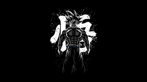 1920x1200 wallpaper black 4k wallpaper hd background black dark texture rough> download. Goku Musculoso Wallpaper 4k Dragon Ball Z Amoled Minimal Black Background Black Dark 4945