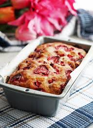 Strawberry Lemon Yogurt Quick Bread Recipe Strawberry Recipes Strawberry Bread Greek Yogurt Recipes
