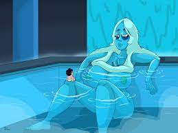 bath bathing big breasts blue body blue diamond blue diamond  (steven universe) blue skin breasts cartoonfan402 giantess naked steven  universe 