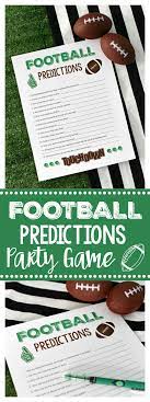 Super Bowl Party Games Football Predictions Fun Squared Superbowl Party Games Superbowl Party Football Party Games