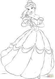 Belle Coloring Page Free Printable Coloring Pages Belle Coloring Pages Disney Coloring Pages Princess Coloring Pages